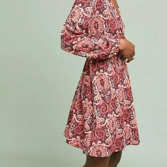 Maeve Dresses & Skirts - Maeve by Anthropologie  Paisley Patterned Dress SZ Large